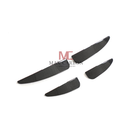 Canards MC MAX CARBON DRY CARBON Performance AERO FLICKER FLAPS sur mesure pour Audi R8 4S 