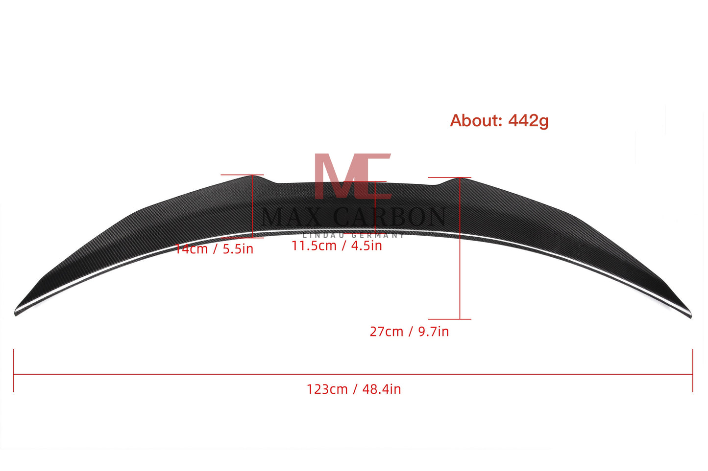 MC MAX CARBON Performance Sport Spoiler Lip for Audi A5 S5 RS5 F5 