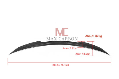 Aileron arrière à bord détachable MC MAX CARBON Performance pour berline Mercedes Benz Classe A W177 