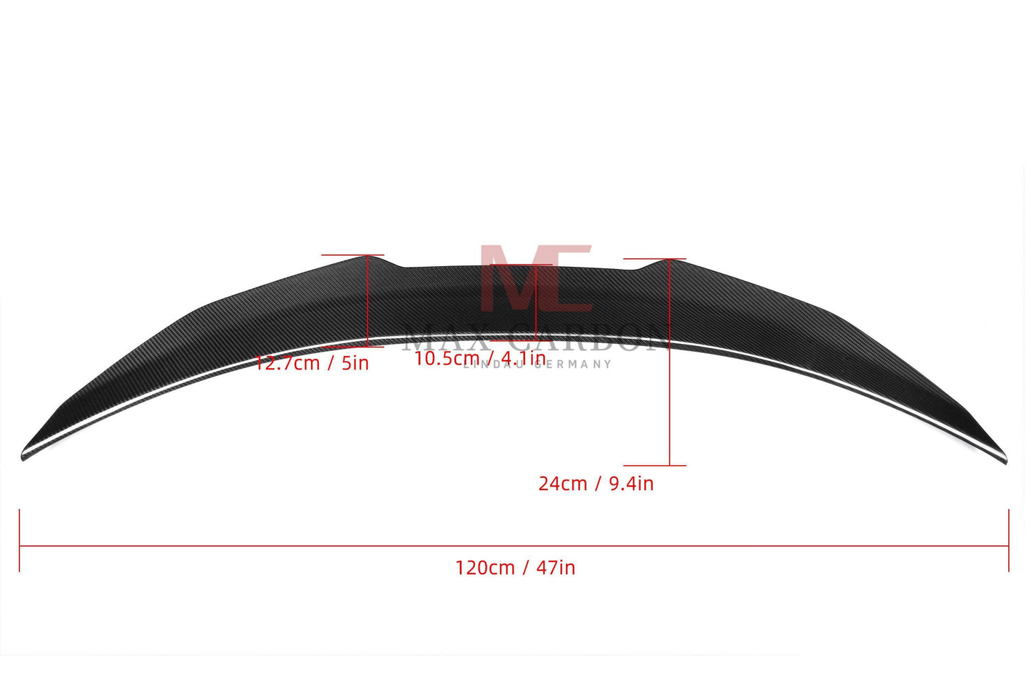 MAX CARBON Performance Sport spoiler lip rear spoiler for BMW 4 Series F36 