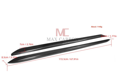 MC Dry Carbon Prepreg Performance Side Skirts suitable for BMW G20 G21 with M Package