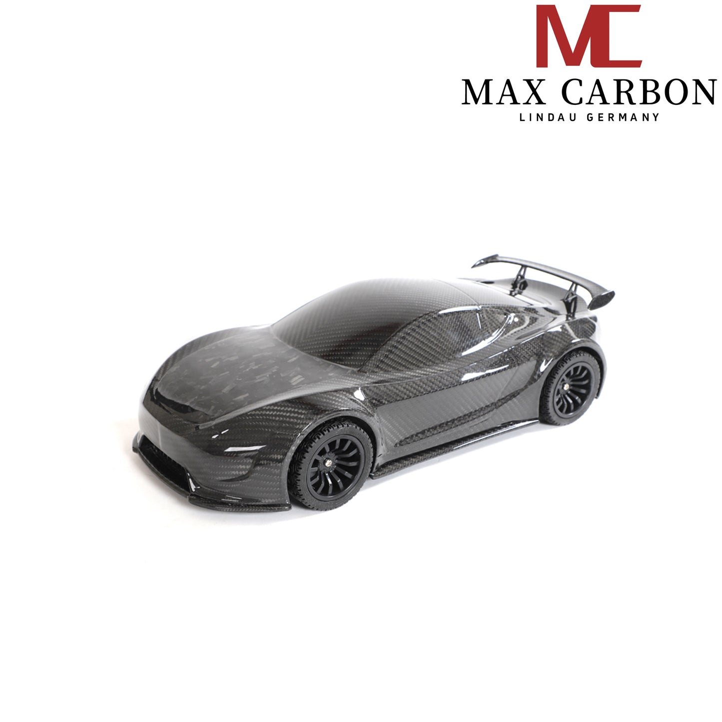 MAX CARBON Lifestyle Real Carbon Forged Carbon Hybrid Carbon Model Car made of Dry Carbon Prepreg 1:18 Sports Car Design Model Car