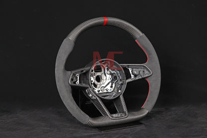 MC MAX CARBON Performance Dry Matt Carbon Steering Wheel with Clasp Replacement for Audi R8 4S