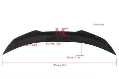 MC MAX CARBON Dry Carbon Prepreg Sport Rear Large Spoiler Lip for BMW 6 Series F06 F13 