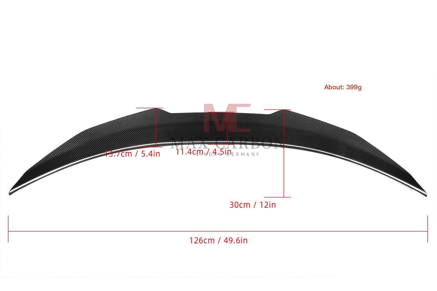 MAX CARBON Performance rear spoiler tear-off edge rear spoiler lip for BMW 2 Series F44 M235i