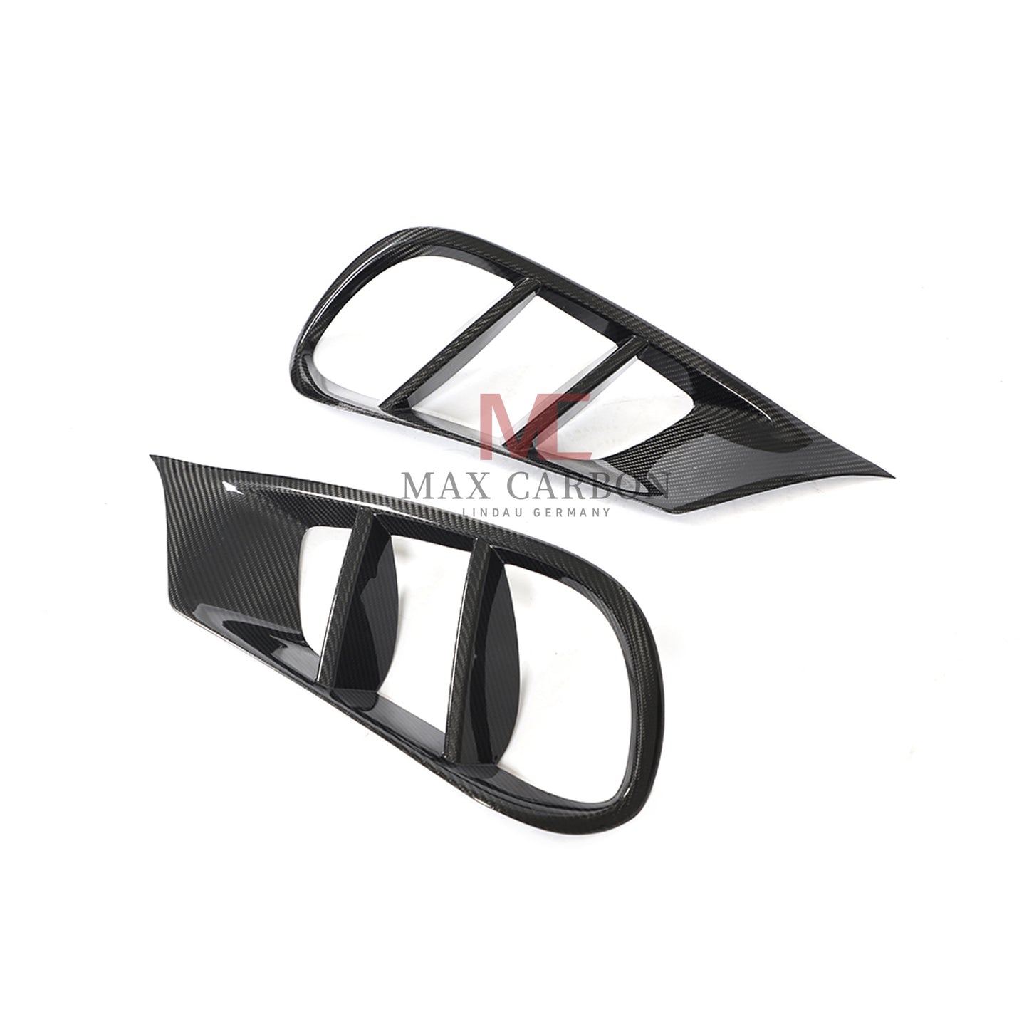 MC Performance for Mercedes Benz E Class W212 S212 Carbon Fiber Front Bumper Vent Trims