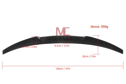 MC MAX CARBON Performance Sport Spoiler Lip for Audi A4 S4 RS4 B8 Sedan 