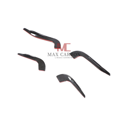 MC Performance Dry Carbon AERO FLICKER Flaps Front canards attachment for AUDI RS3 8V 