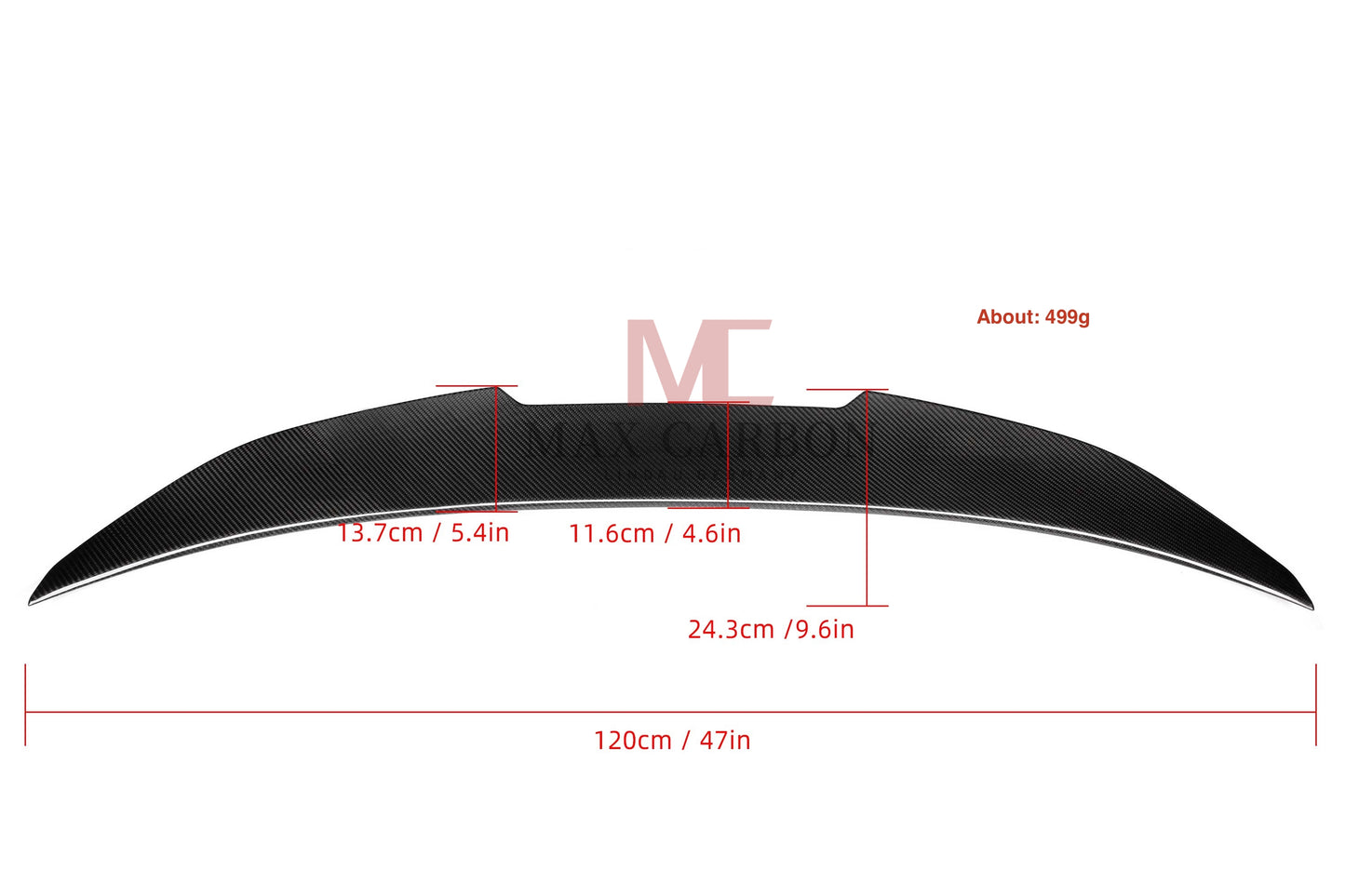 MAX CARBON Performance Sport spoiler lip rear spoiler for BMW 4 Series F32