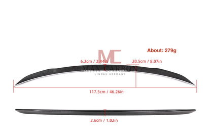 Aileron arrière à bord détachable MC MAX CARBON Performance pour berline Mercedes Benz Classe A W177 