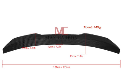 MC MAX CARBON Performance Sport Spoiler Lip for Audi A4 S4 RS4 B8 Sedan Facelift LCI 