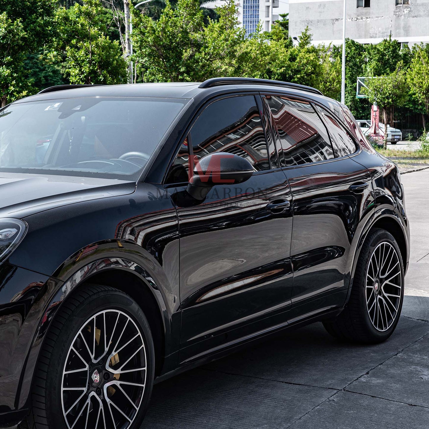 MC Performance MAX CARBON replacement mirror caps for Porsche Cayenne 9YA Cayenne Coupé 9YB S Turbo GTS