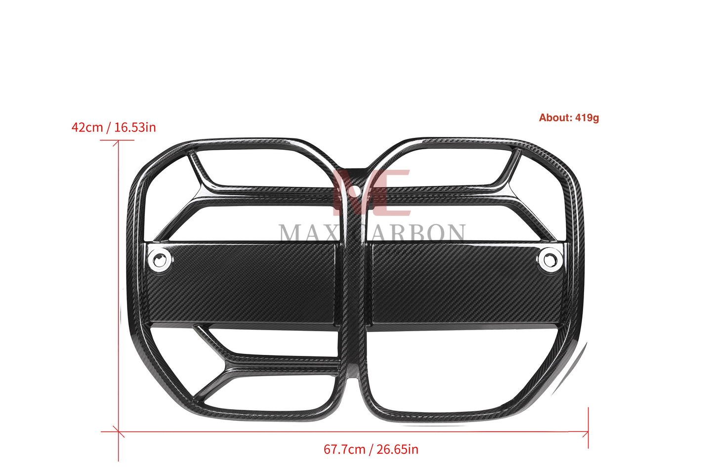 MAX CARBON PERFORMANCE Dry Carbon Front Grille Kidney Grille for BMW G22 G23 