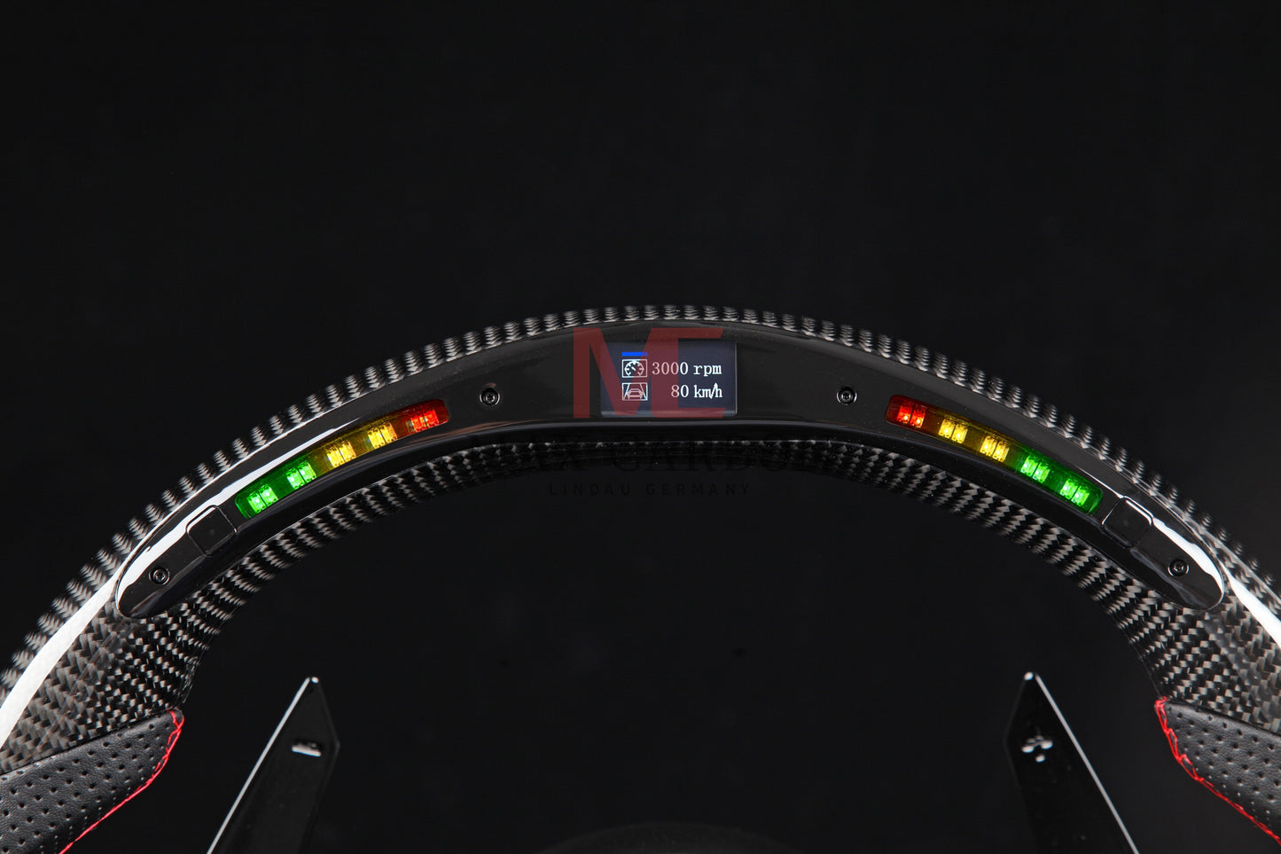 MC MAX CARBON Performance Dry Carbon Smart Steering Wheel LED Sport for Audi R8 4S