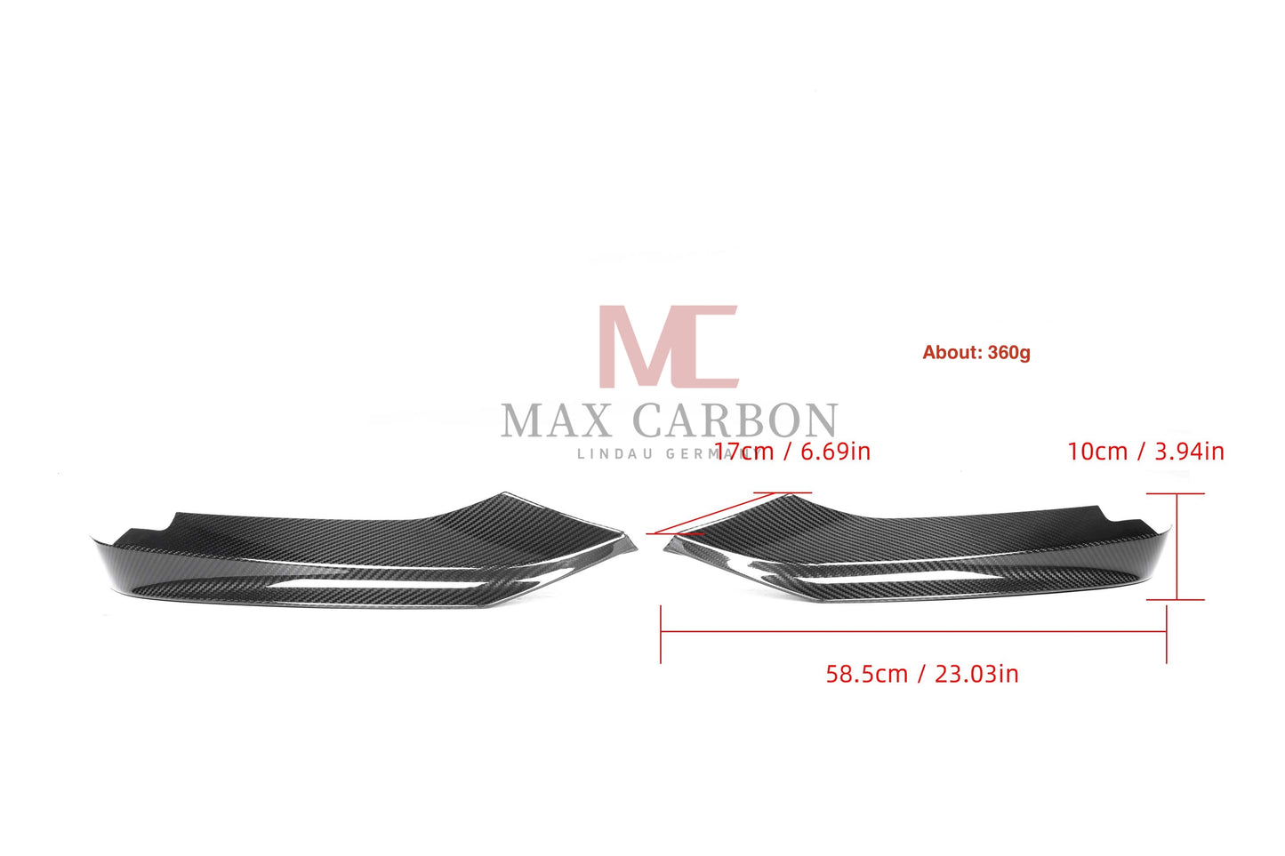 MC MAX CARBON Performance Front Flaps Spoiler Lip Covers for BMW F32 F33 F36