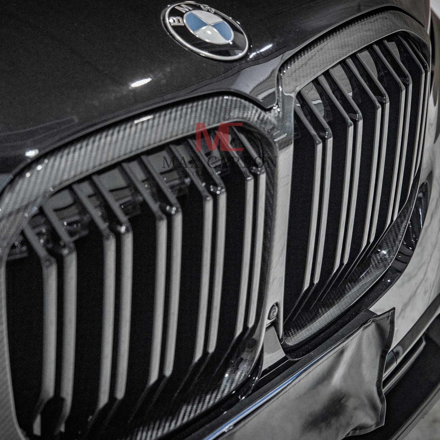 MC MAX CARBON Dry Carbon Performance Grille Grill Replacement for BMW X7 G07