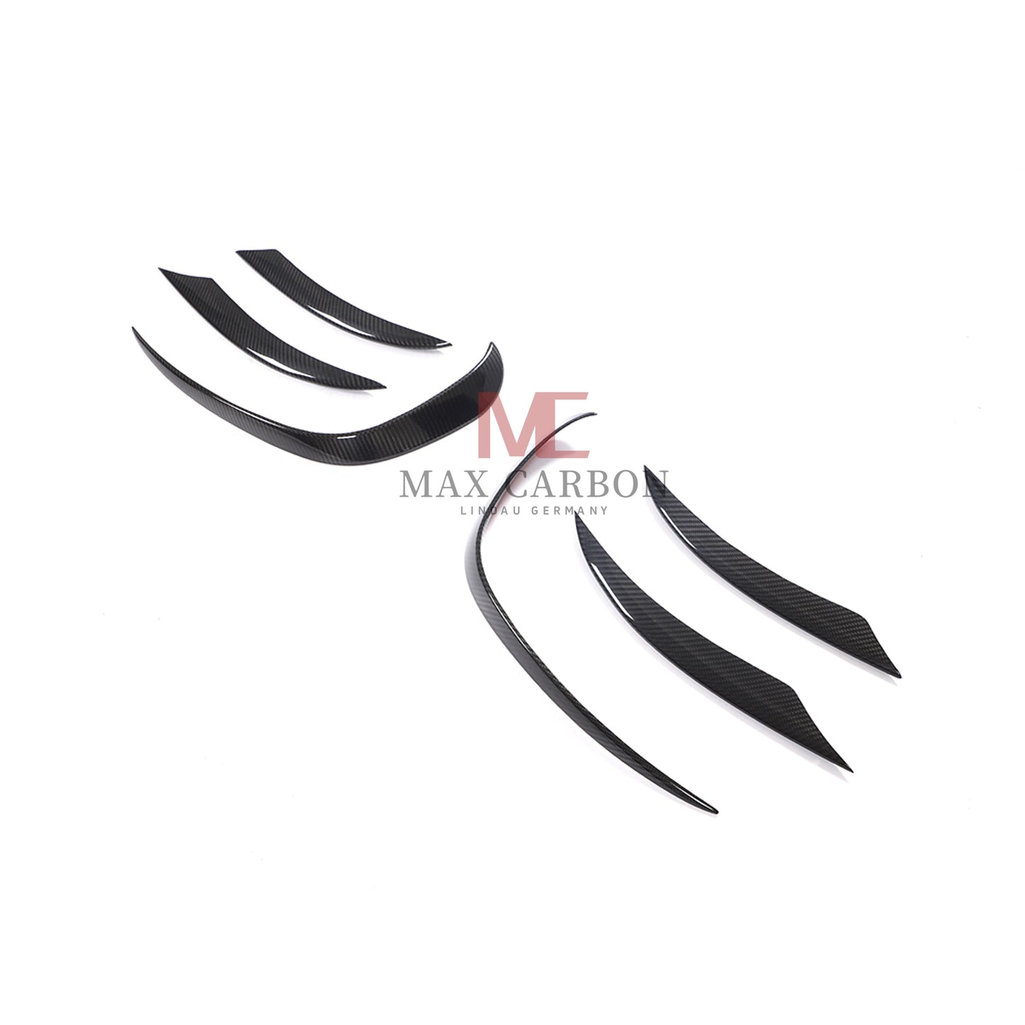 MC MAX CARBON Performance W205 C205 A205 S205 Front Bumper Canards for Mercedes Benz C Class Sport 