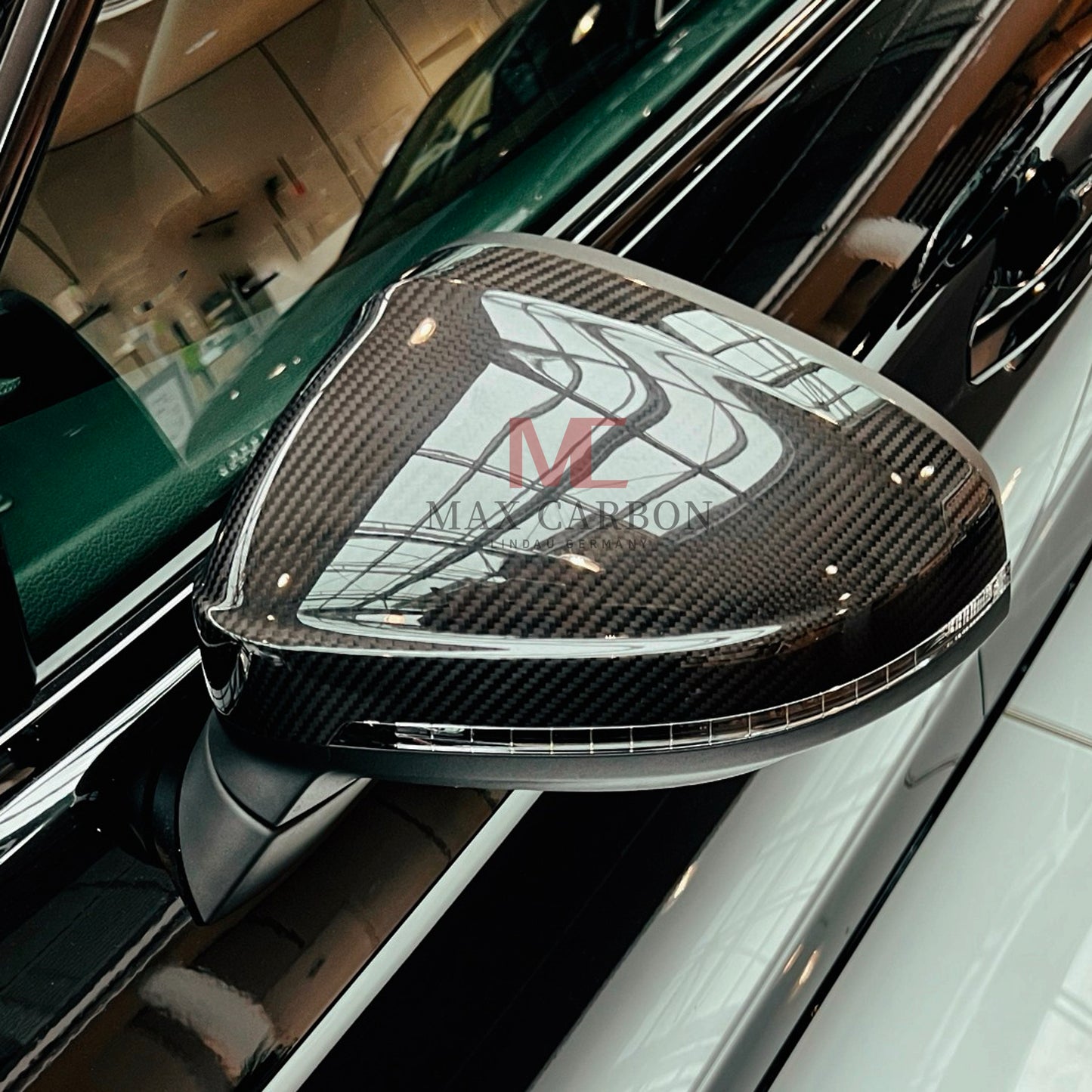 MC MAX CARBON Performance mirror caps, exterior mirror caps, mirror caps for Audi A4 S4 RS4 A5 S5 RS5 B9