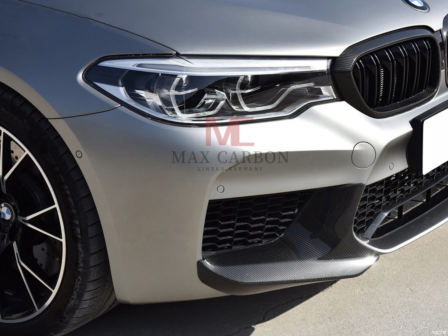 MC MAX CARBON Performance Front Large Spoiler for BMW M5 F90 before LCI