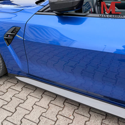 MAX CARBON Dry Carbon Prepreg Performance Side Skirts Sill Insert for BMW M3 G80 G81 M4 G82 G83 
