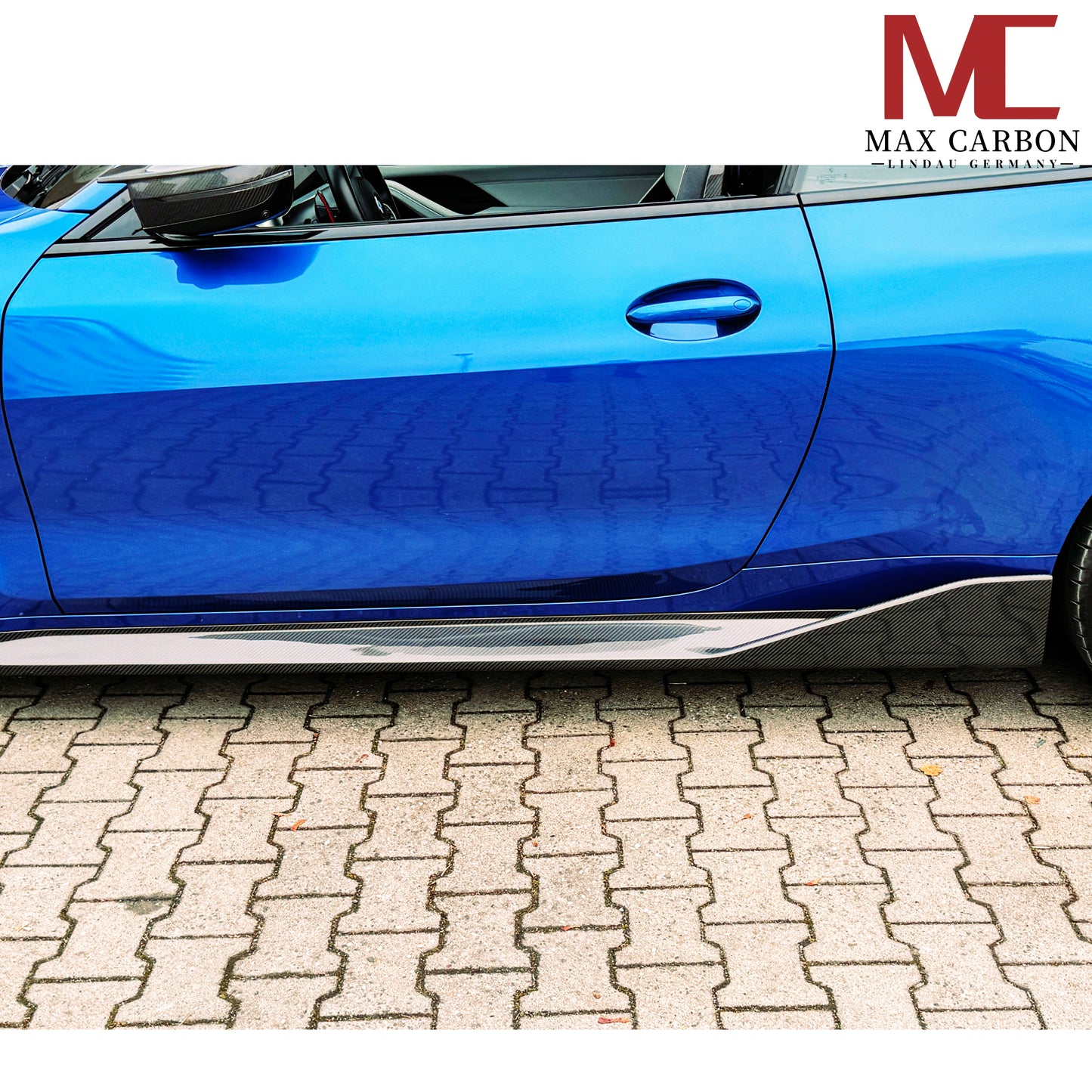 MAX CARBON Dry Carbon Prepreg Performance Side Skirts Sill Insert for BMW M3 G80 G81 M4 G82 G83 