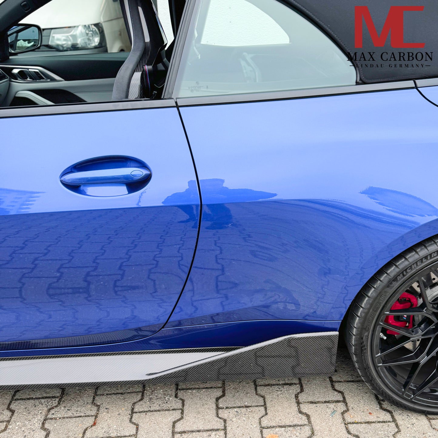 MAX CARBON Dry Carbon Prepreg Performance Side Skirts Sill Insert for BMW M3 G80 G81 M4 G82 G83 