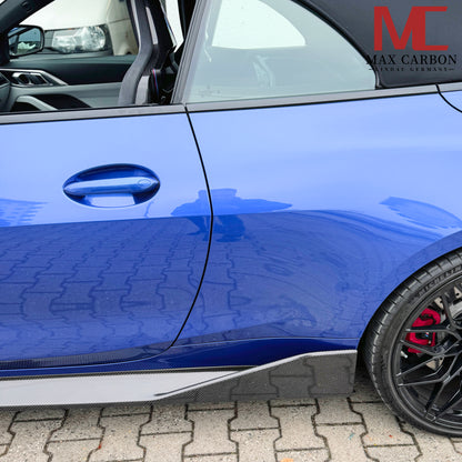 MAX CARBON Dry Carbon Prepreg Performance Side Skirts Sill Insert for BMW M3 G80 G81 M4 G82 G83 