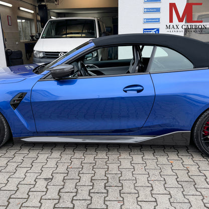 MAX CARBON Dry Carbon Prepreg Performance Side Skirts Sill Insert for BMW M3 G80 G81 M4 G82 G83 