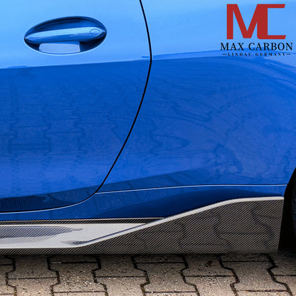 MAX CARBON Dry Carbon Prepreg Performance Side Skirts Sill Insert for BMW M3 G80 G81 M4 G82 G83 