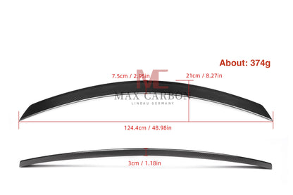 MC MAX CARBON Performance Spoiler Rear Spoiler Lip for Mercedes Benz C Class W204 C204 AMG C63 
