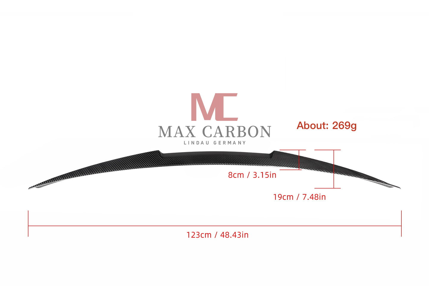 MC MAX CARBON Performance Sport Spoiler Lip for Audi A5 S5 RS5 F5 