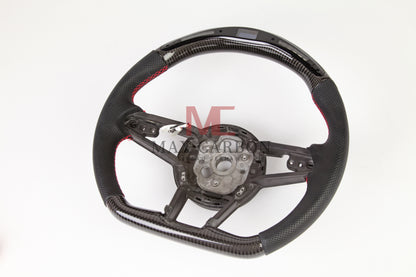 MC MAX CARBON Performance Dry Carbon Smart Steering Wheel LED Sport for Audi R8 4S