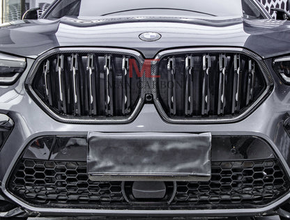 MC MAX CARBON Dry Carbon Performance Grille Grill Replacement for BMW X6 G06 X6M F96 