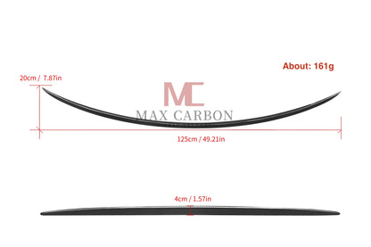 MC MAX CARBON Performance rear spoiler lip for Mercedes C Class W206 C63 C43 
