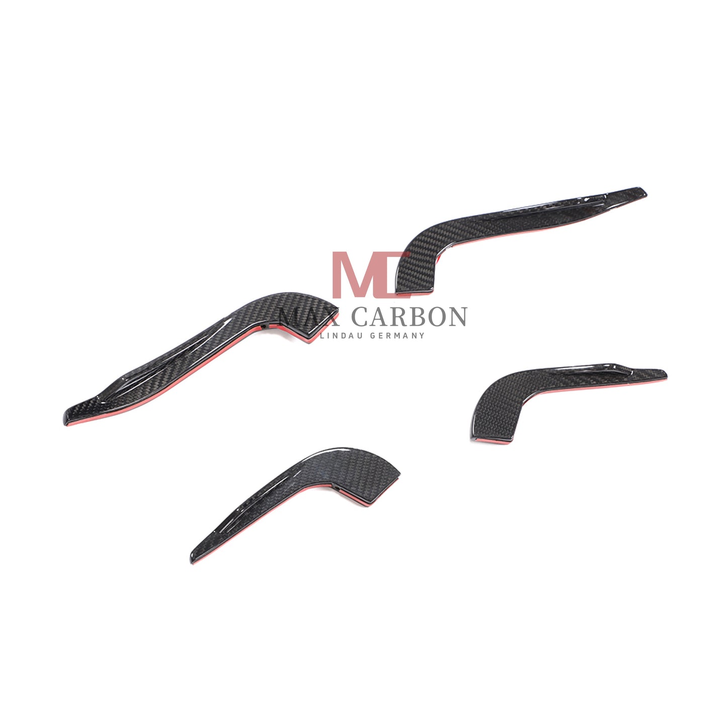 MC Performance Dry Carbon AERO FLICKER Flaps Front canards attachment for AUDI RS3 8V 