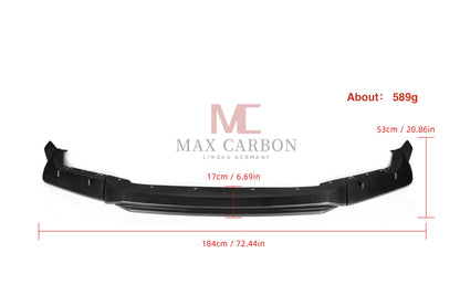 MAX CARBON Dry Carbon Prepreg Performance large front lip suitable for BMW M5 F90