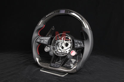 MC MAX CARBON Performance Dry Carbon Smart Steering Wheel LED Sport for Audi R8 4S