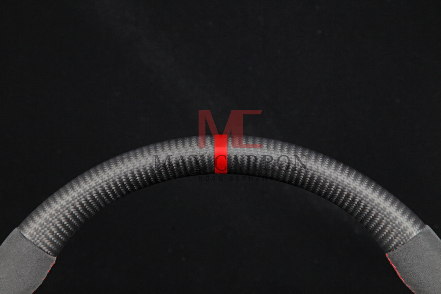 MC MAX CARBON Performance Dry Matt Carbon Steering Wheel with Clasp Replacement for Audi R8 4S