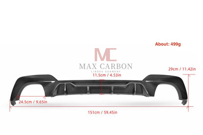 MC Dry Carbon Prepreg Performance Diffuser suitable for BMW G20 G21 with M Package only BEFORE LCI 