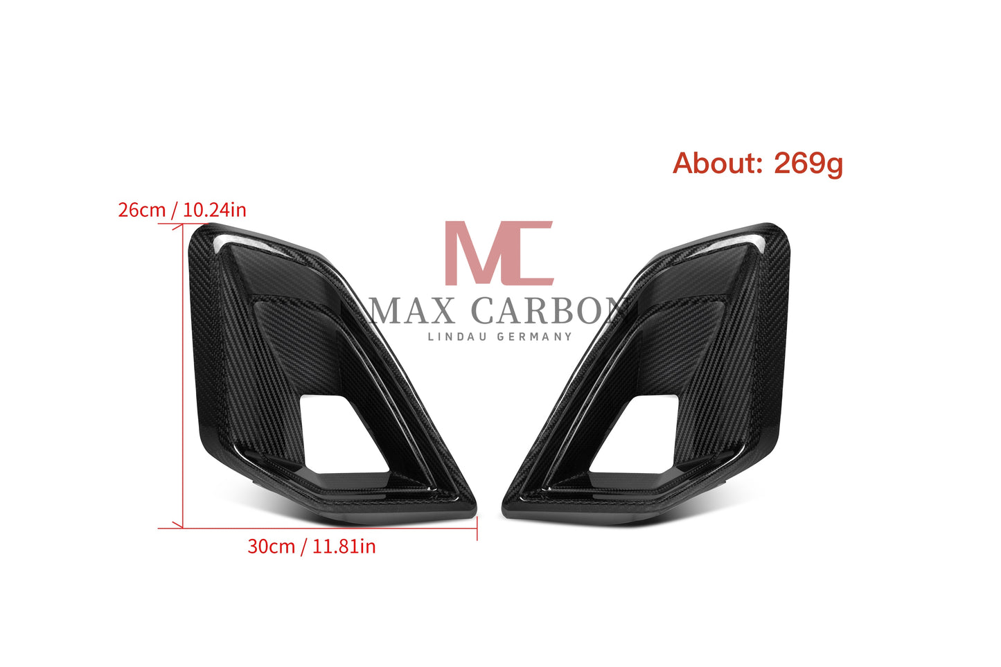 MC MAX CARBON Performance Front AERO Spoiler for BMW G05 LCI X5 