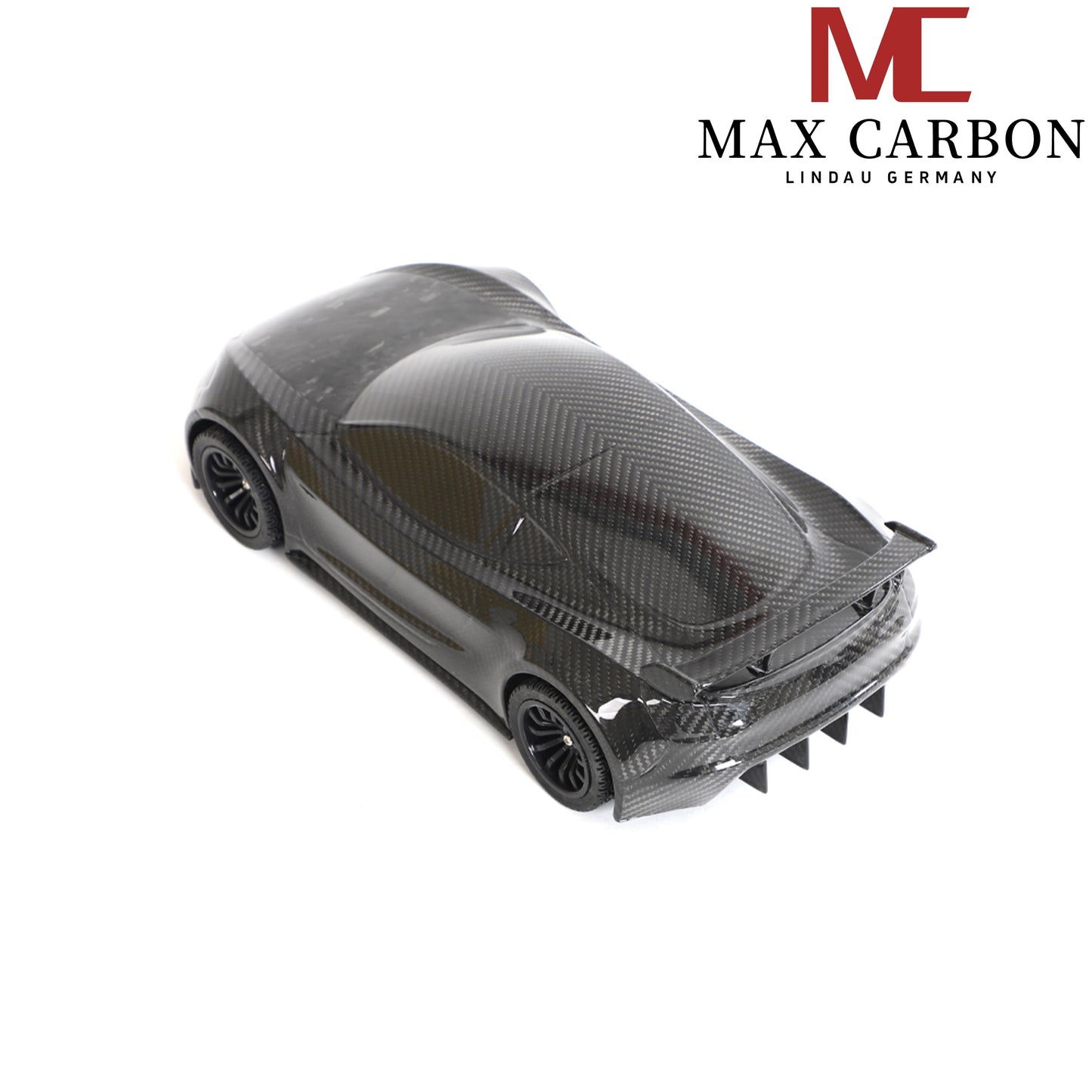 MAX CARBON Lifestyle Real Carbon Forged Carbon Hybrid Carbon Model Car made of Dry Carbon Prepreg 1:18 Sports Car Design Model Car