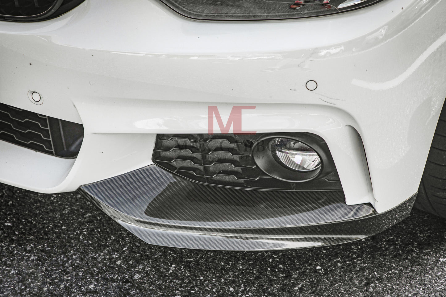 MC MAX CARBON Performance Front Flaps Spoiler Lip Covers for BMW F32 F33 F36