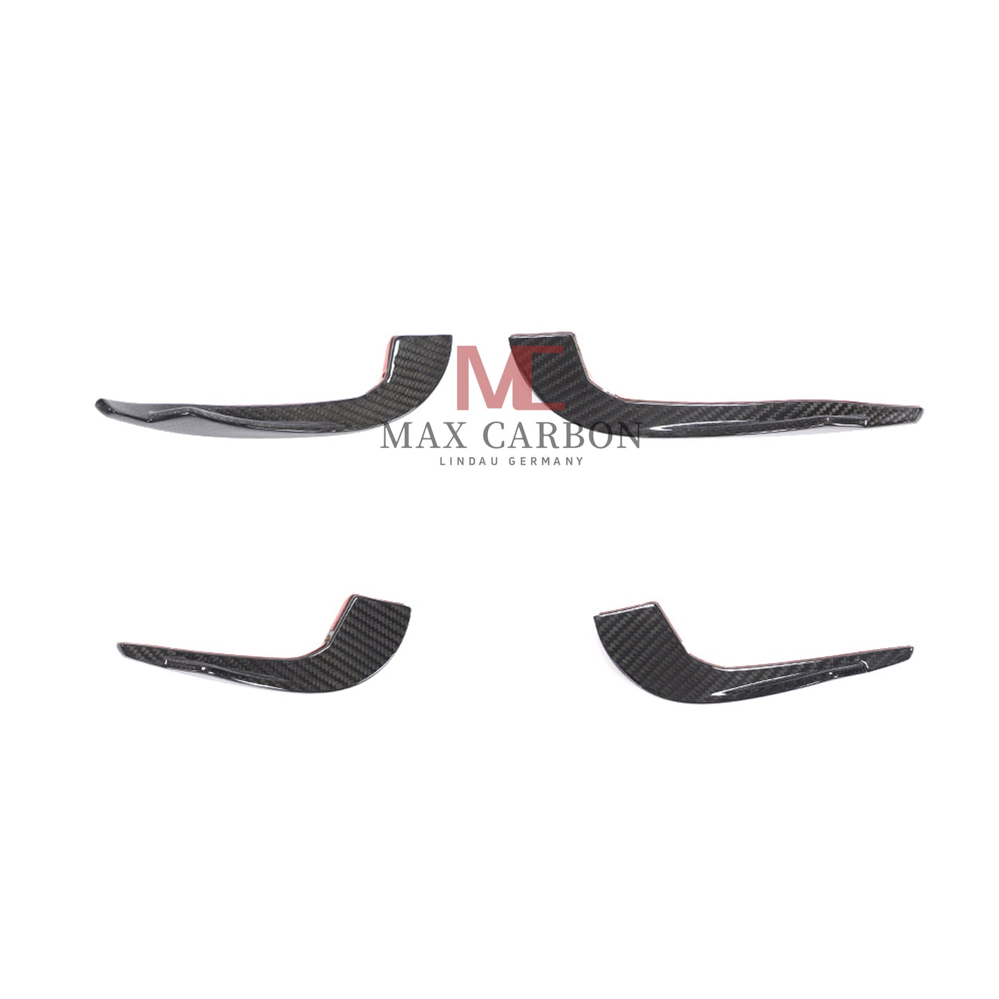 MC Performance Dry Carbon AERO FLICKER Flaps Front canards attachment for AUDI RS3 8V 