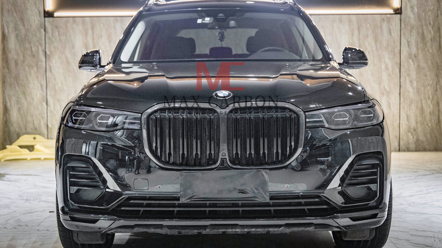 MC MAX CARBON Dry Carbon Performance Grille Grill Replacement for BMW X7 G07