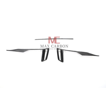 MC Performance Dry Carbon Fiber Front Bumper Scoop Trims for Audi RS3 8V 