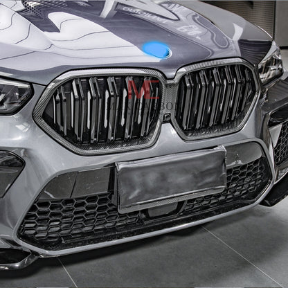 MC MAX CARBON Dry Carbon Performance Grille Grill Replacement for BMW X6 G06 X6M F96 