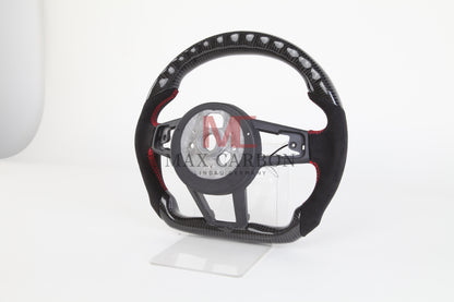 MC MAX CARBON Performance Dry Carbon Smart Steering Wheel LED Sport for Audi R8 4S
