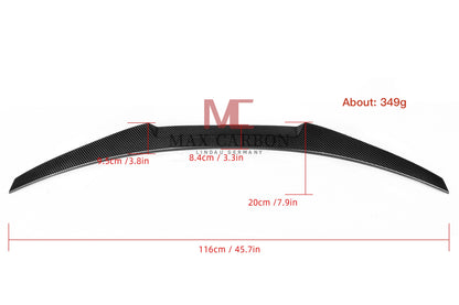 MAX CARBON Dry Carbon Performance Sport Spoiler Lip for Audi A5 S5 RS5 B8 Coupe 