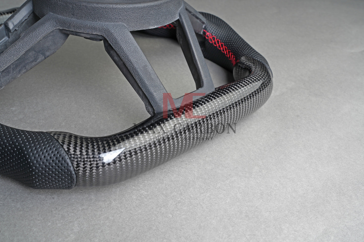 MC MAX CARBON Performance Volant de remplacement en carbone sec brillant pour Audi R8 4S