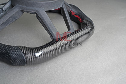 MC MAX CARBON Performance Volant de remplacement en carbone sec brillant pour Audi R8 4S